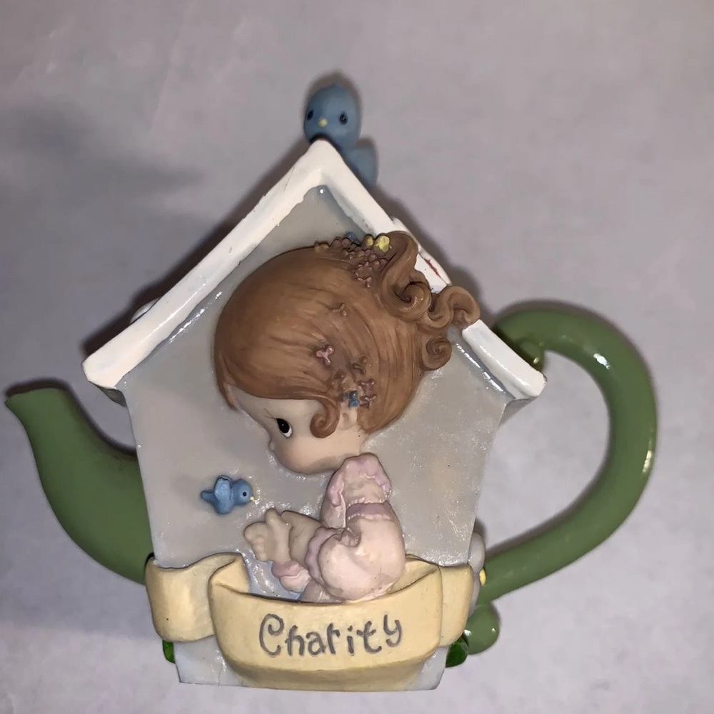 Vintage Precious Moment Mini Teapot Charity from 1998